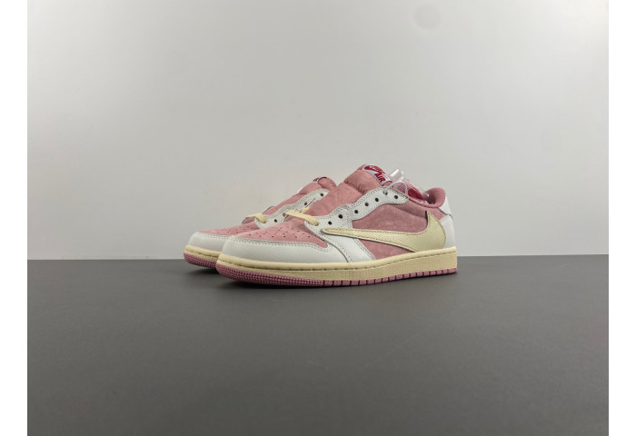 Jordan 1 Retro Low OG SP Travis Scott Pink   DM7866-600