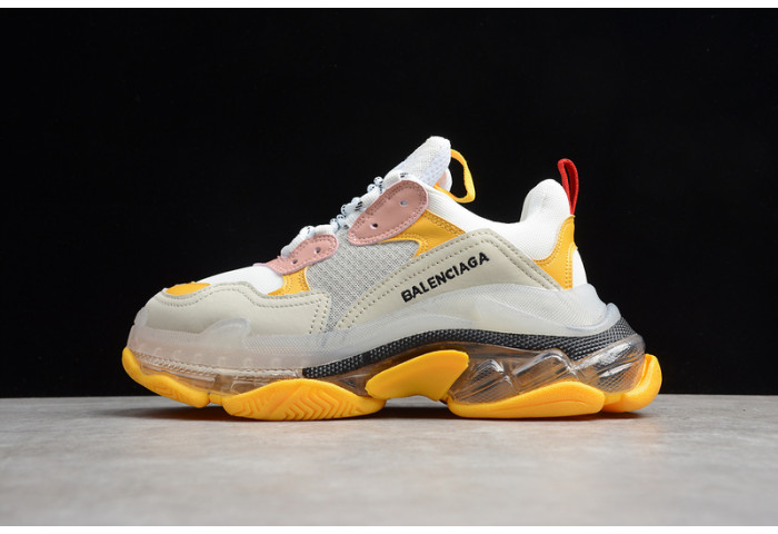 BLCG Sneaker Triple.s.Gomma Blanc Poudre Jaune