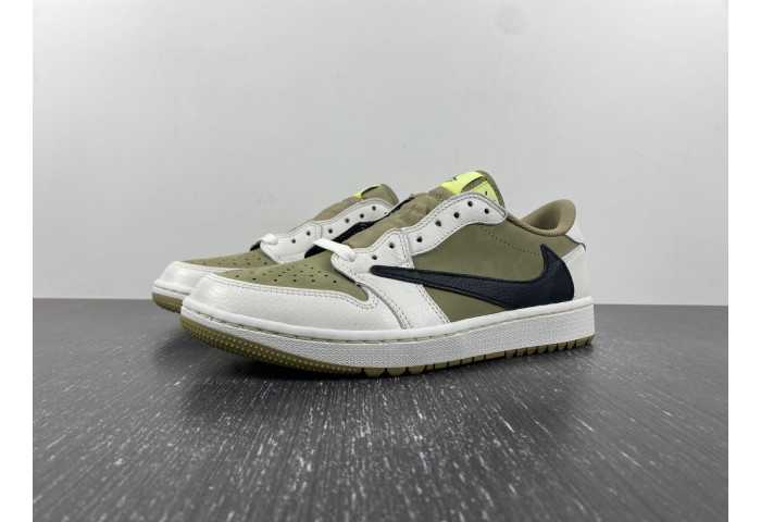 Jordan 1 Retro Low Golf Travis Scott Neutral Olive