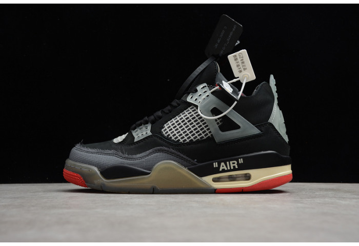 O-W x Air Jordan 4 “Bred” CV9388-001