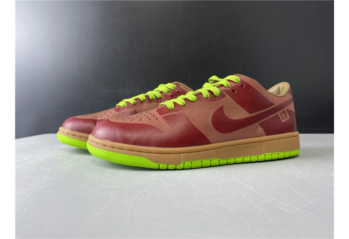 Nike Dunk Low 1-Piece Laser Varsity Red Chartreuse 311611-661