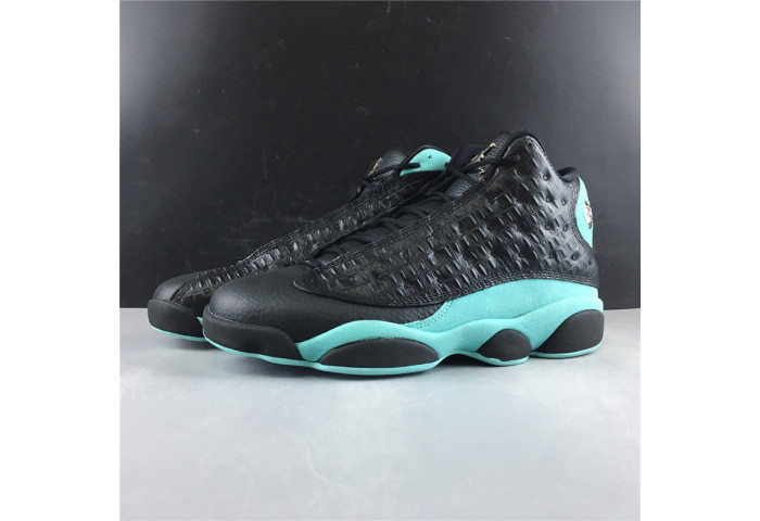 AIR JORDAN 13 RETRO BLACK ISLAND GREEN 414571-030