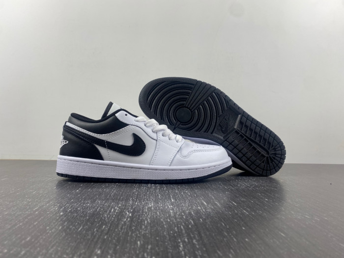 Air Jordan 1 Low white and black 553558-132