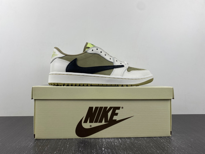 Jordan 1 Retro Low Golf Travis Scott Neutral Olive
