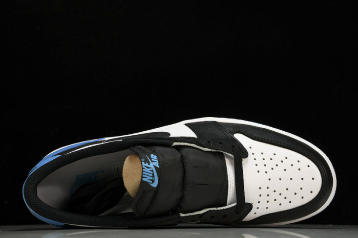 Jordan 1 Retro Low OG Black Dark Powder Blue    CZ0790-104