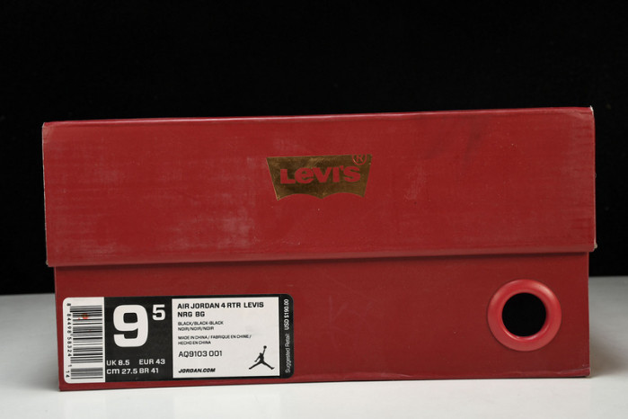 air jordan 4 retro L*v*s nrg  L*v*s - black denim ao2571-001
