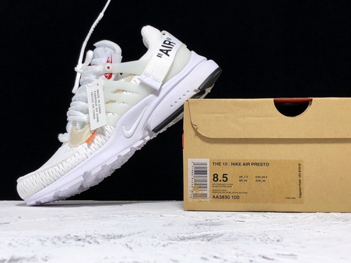 O-W x Nike Air Presto White  AA3830-100