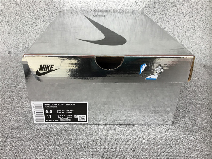 O-W NIKE AIR RUBBER DUNK “”UNIVERSITY BLUE“ CU6015-100