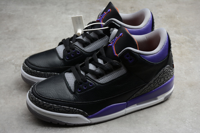 Air Jordan 3 Retro Black Court Purple CT8532-050
